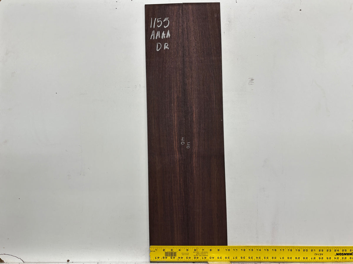 East Indian Rosewood Dreadnought AAAA Grade Guitar Back & Side Set #1155 - Exotic Wood Zone
