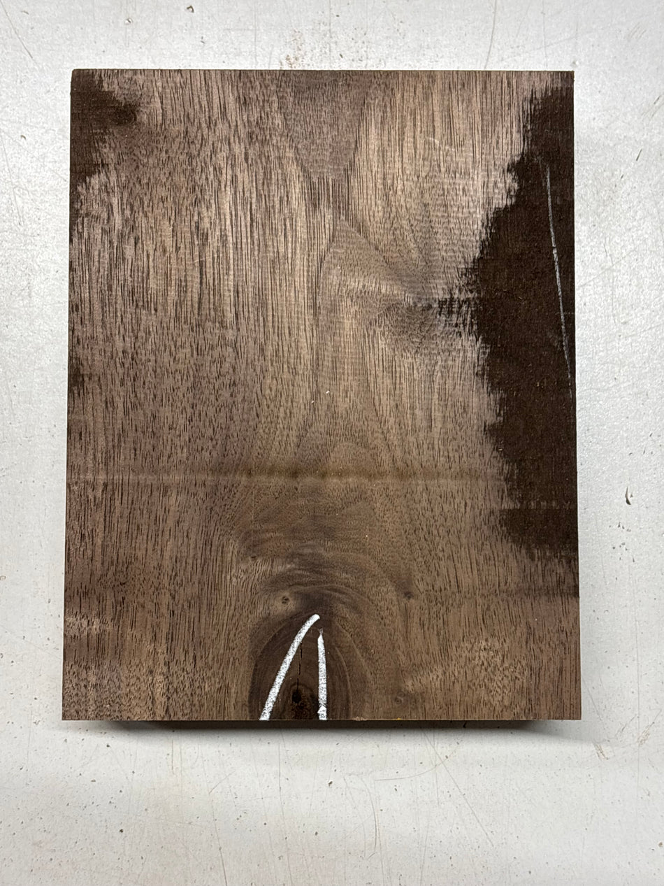 1 Piece, Black Walnut Lumber Board Blank 8"x6-1/2"x2"#7696 - Exotic Wood Zone