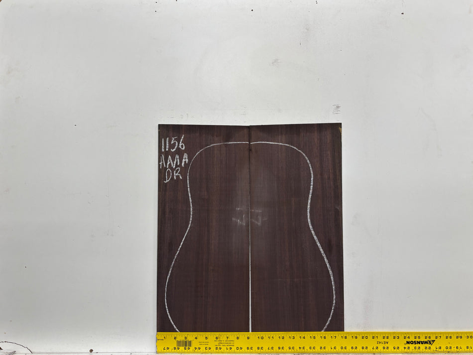 East Indian Rosewood Dreadnought AAAA Grade Guitar Back & Side Set #1156 - Exotic Wood Zone