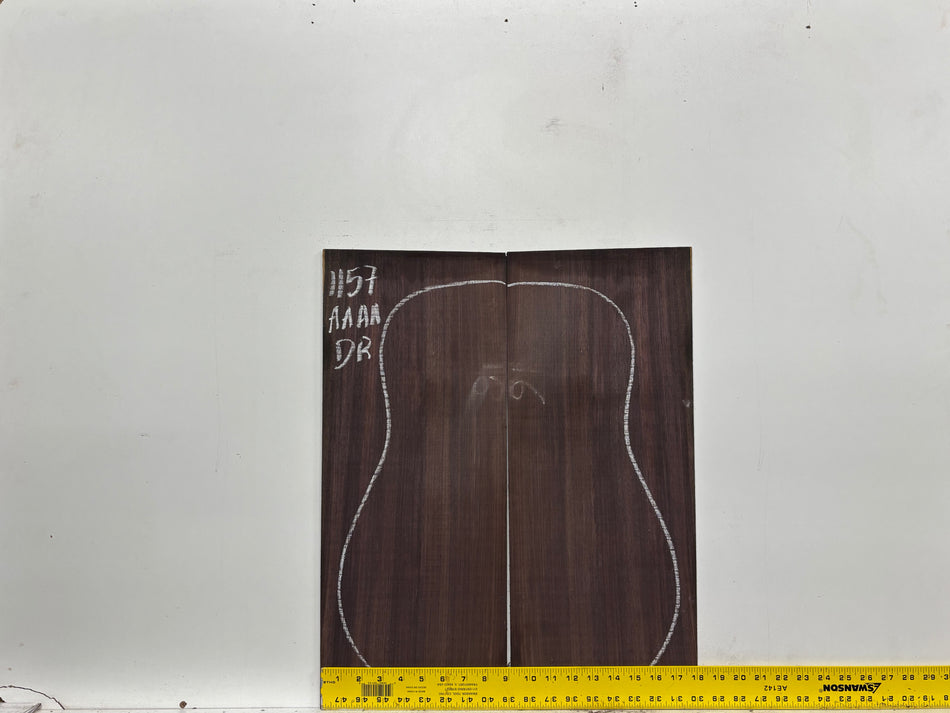 East Indian Rosewood Dreadnought AAAA Grade Guitar Back & Side Set #1157 - Exotic Wood Zone
