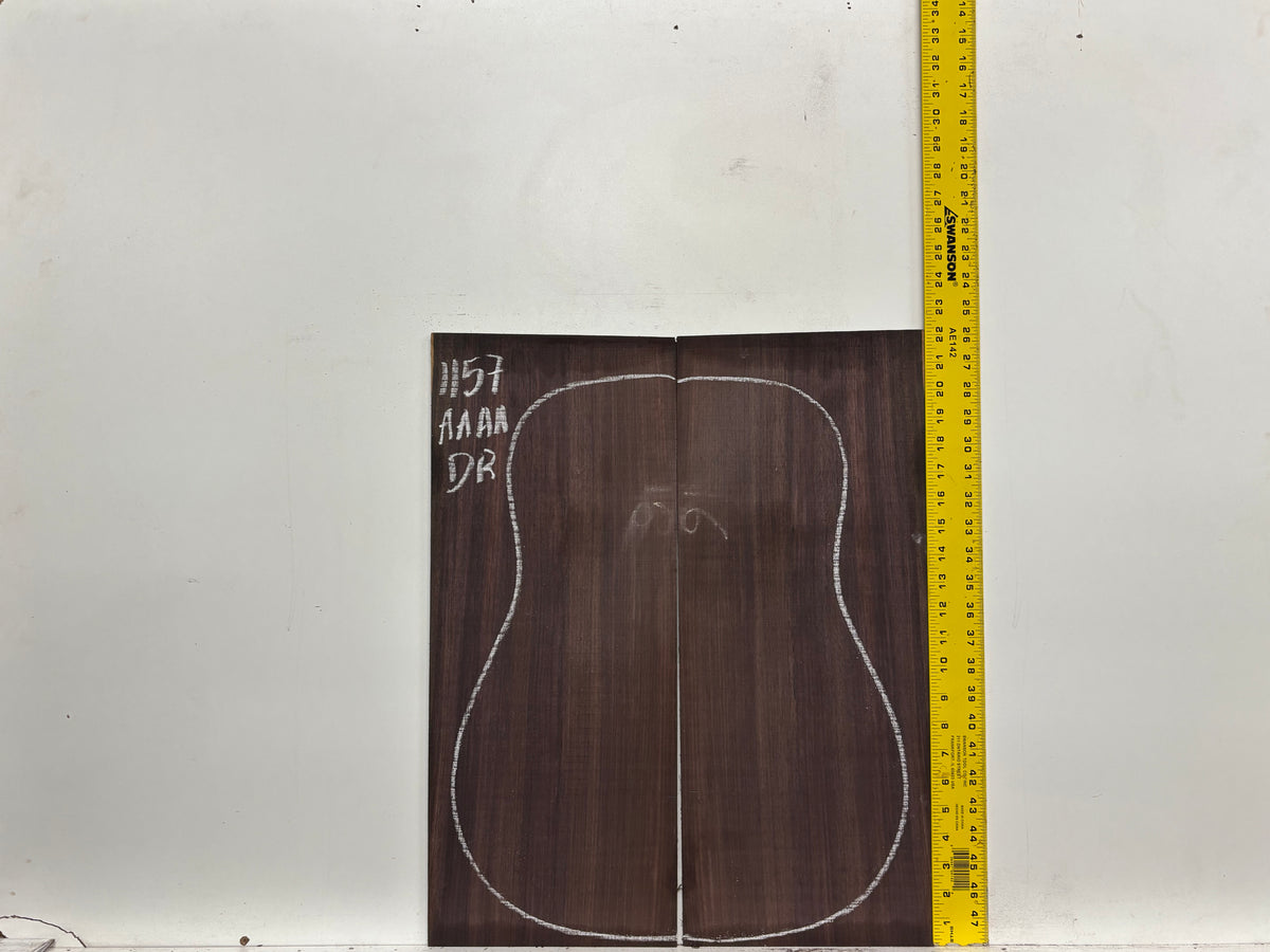 East Indian Rosewood Dreadnought AAAA Grade Guitar Back & Side Set #1157 - Exotic Wood Zone