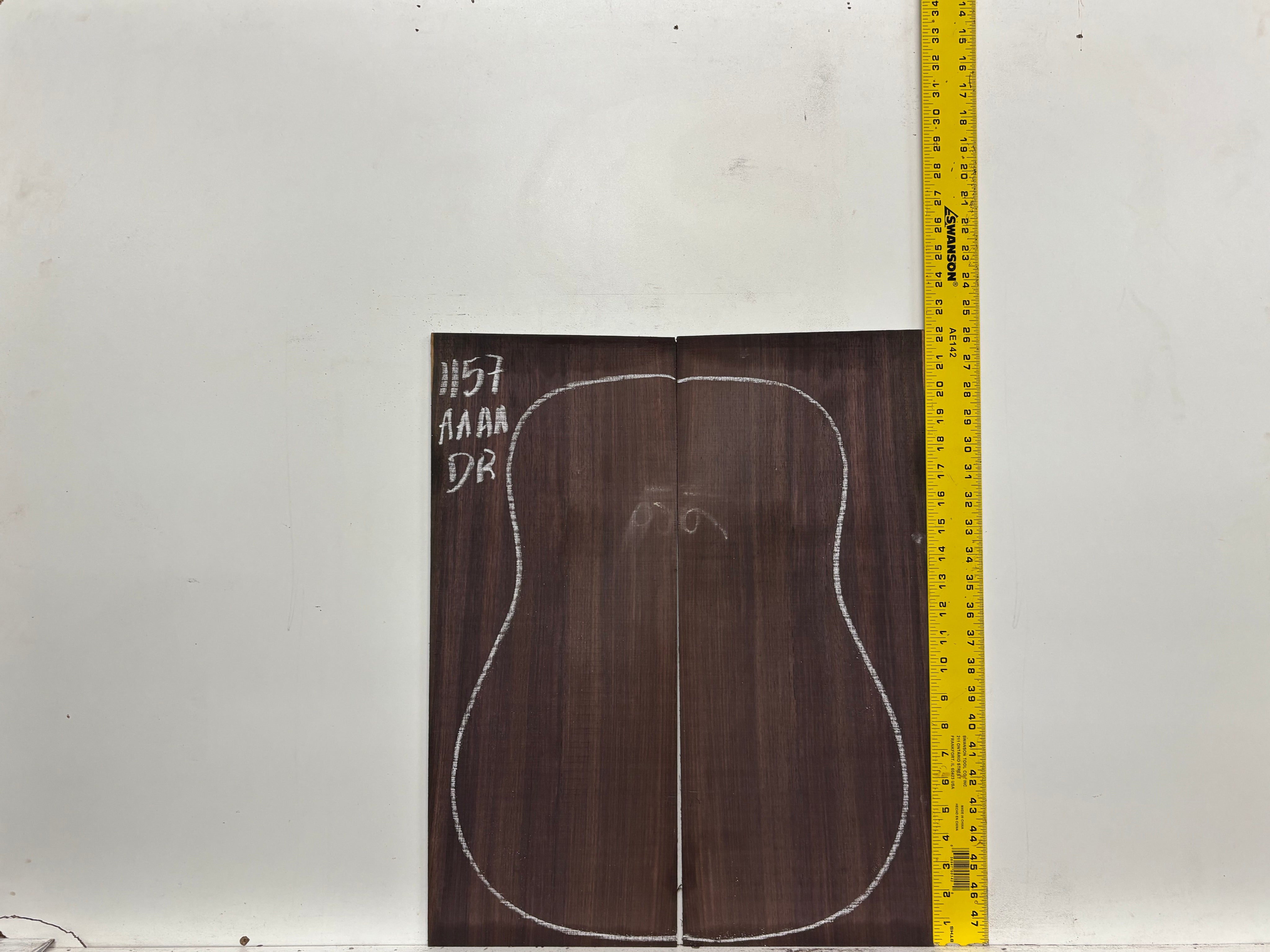 East Indian Rosewood Dreadnought AAAA Grade Guitar Back & Side Set #1157 - Exotic Wood Zone
