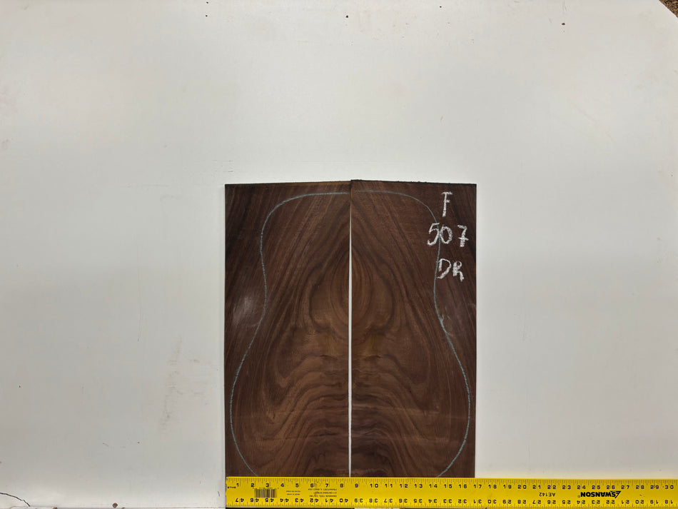 Juego de fondo y aros de guitarra de grado AAAA Dreadnought de palisandro de la India Oriental #61 