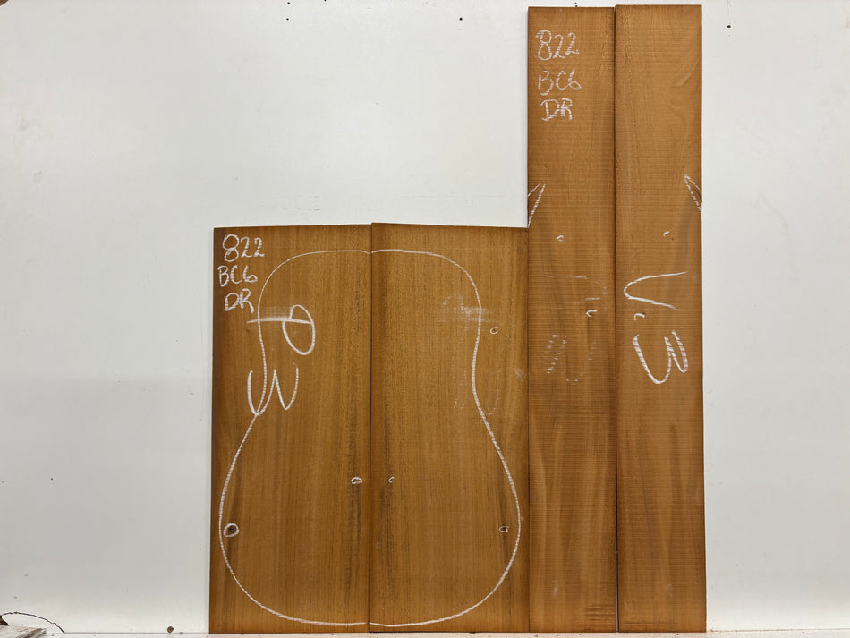 Mahogany Dreadnought Guitar Back & Side Set- BC Grade #822