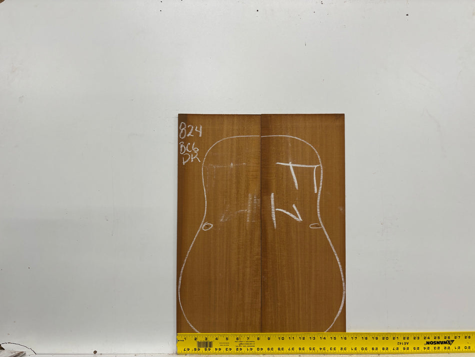 Mahogany Dreadnought Guitar Back & Side Set- BC Grade #824