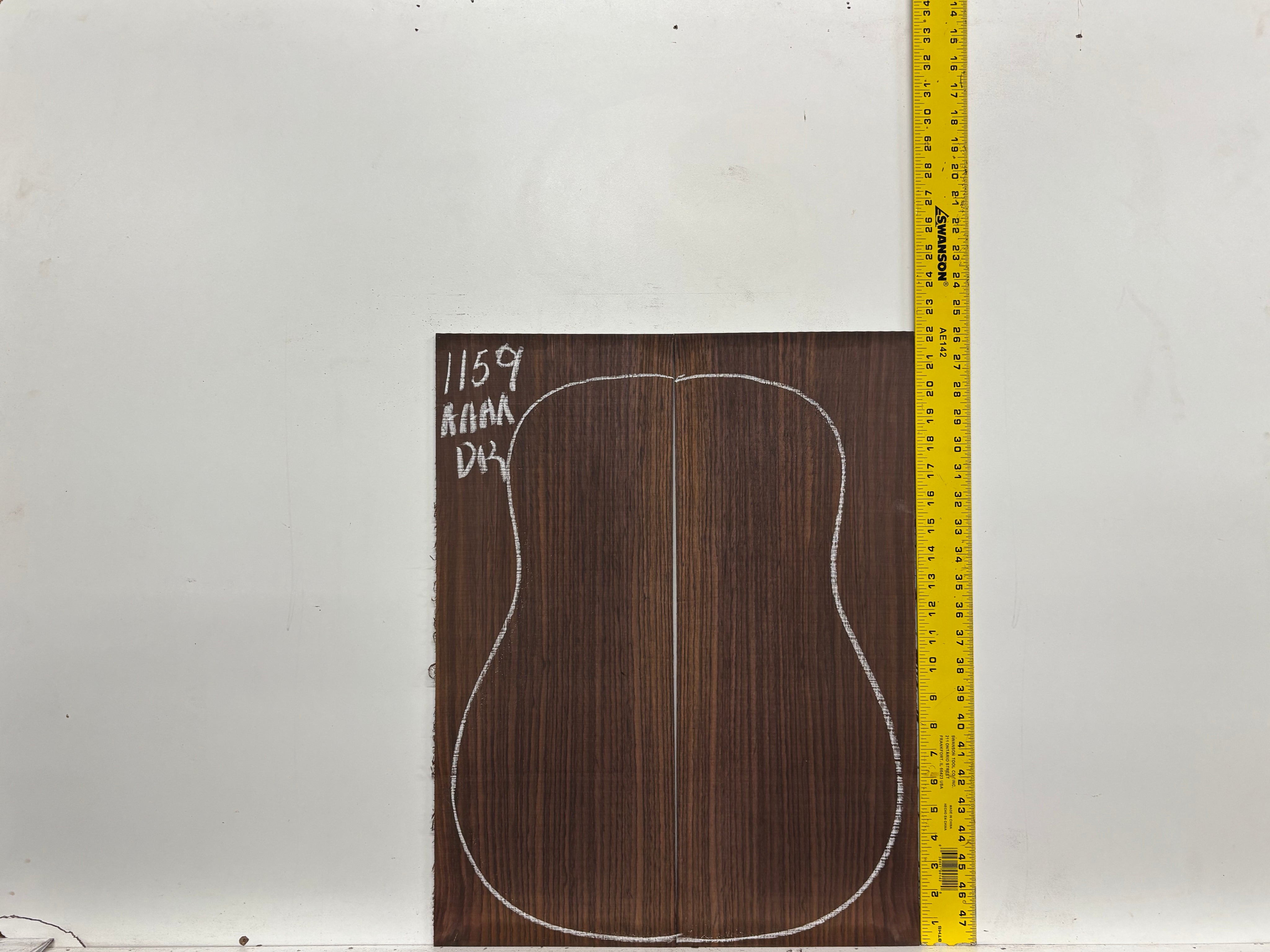 East Indian Rosewood Dreadnought AAAA Grade Guitar Back & Side Set #1159 - Exotic Wood Zone