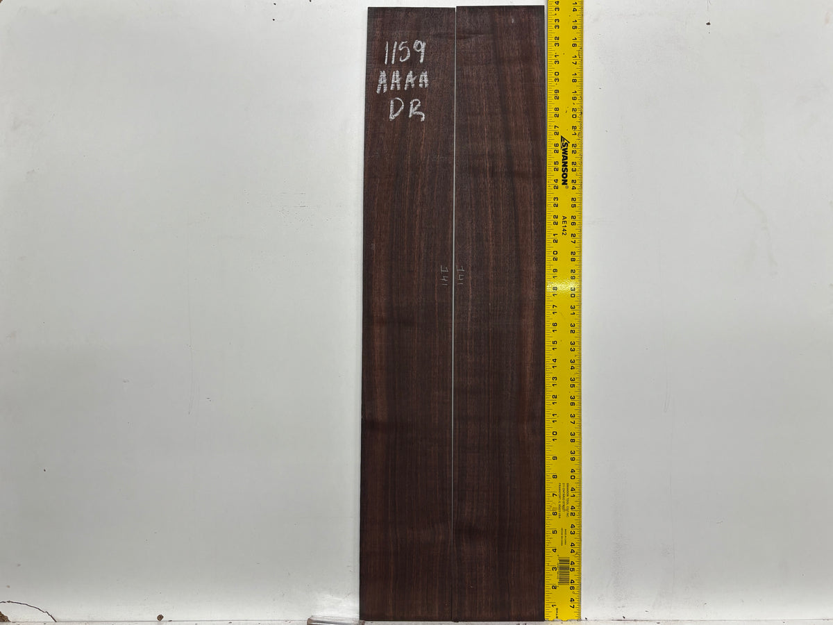East Indian Rosewood Dreadnought AAAA Grade Guitar Back & Side Set #1159 - Exotic Wood Zone