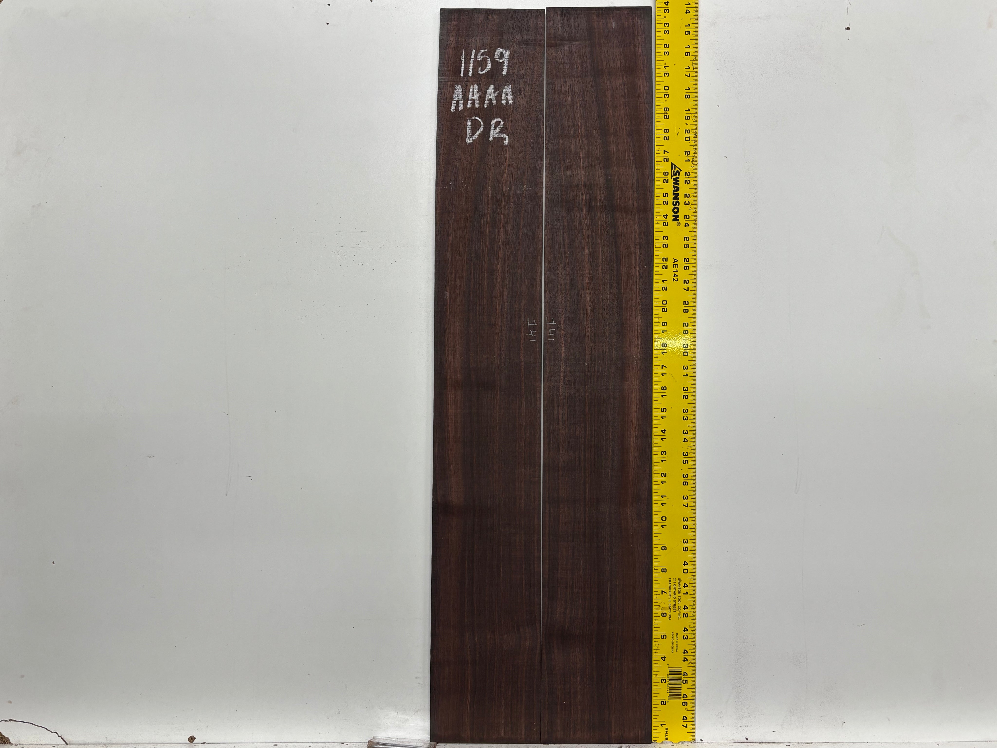 East Indian Rosewood Dreadnought AAAA Grade Guitar Back & Side Set #1159 - Exotic Wood Zone
