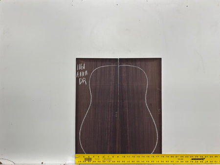 East Indian Rosewood Dreadnought AAAA Grade Guitar Back & Side Set #1161 - Exotic Wood Zone