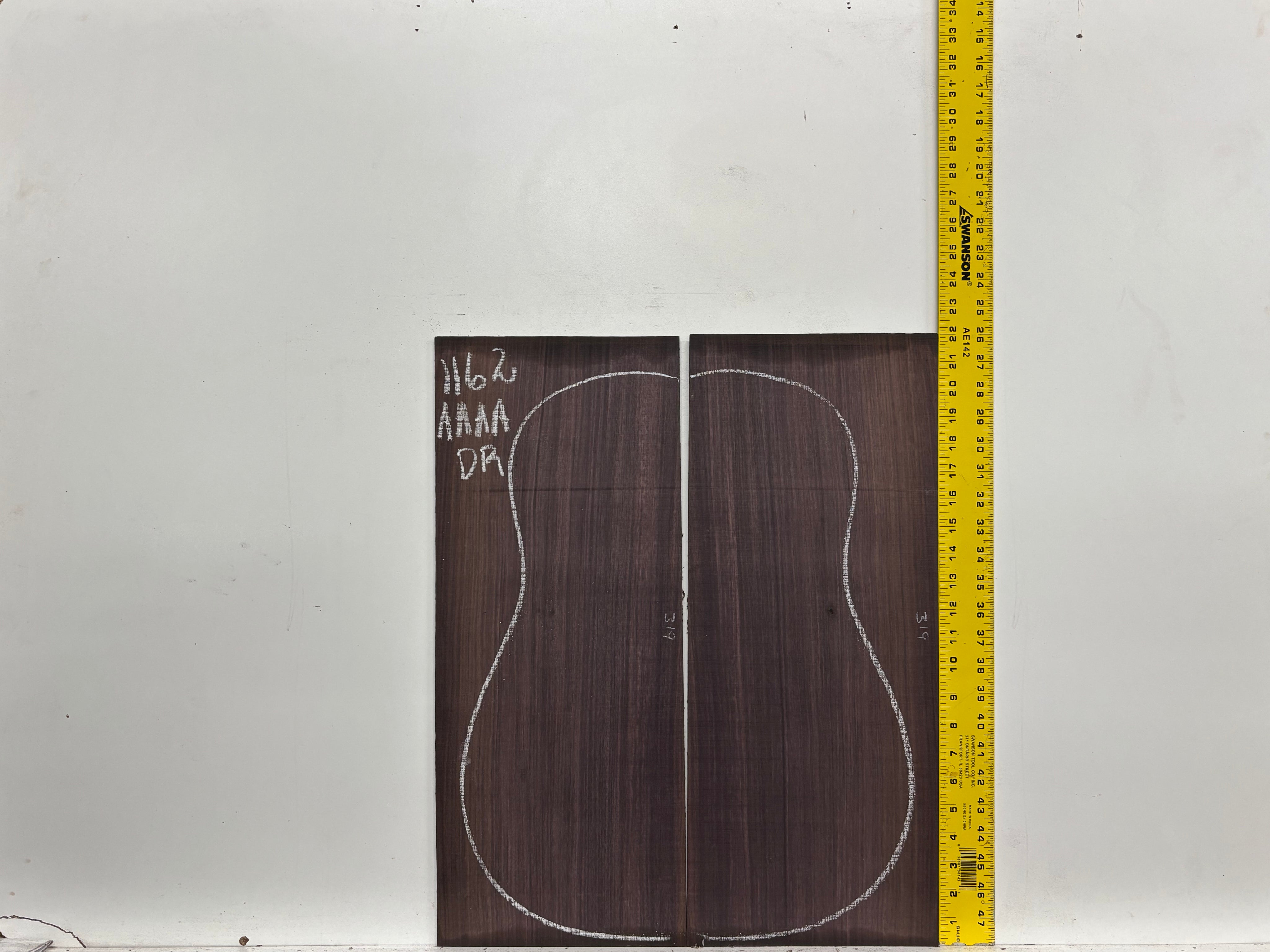 East Indian Rosewood Dreadnought AAAA Grade Guitar Back & Side Set #1162 - Exotic Wood Zone