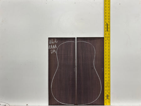 East Indian Rosewood Dreadnought AAAA Grade Guitar Back & Side Set #1162 - Exotic Wood Zone