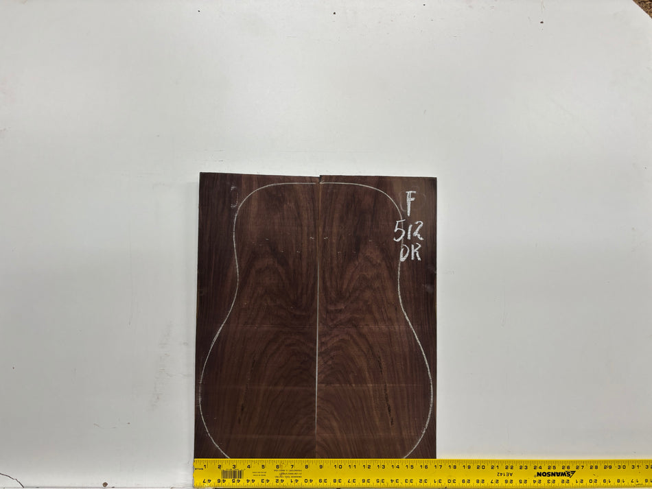 Juego de fondo y aros de guitarra de grado AAAA Dreadnought de palisandro de la India Oriental #61 