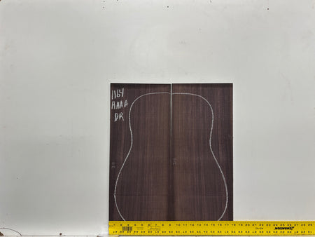 East Indian Rosewood Dreadnought AAAA Grade Guitar Back & Side Set #1164 - Exotic Wood Zone