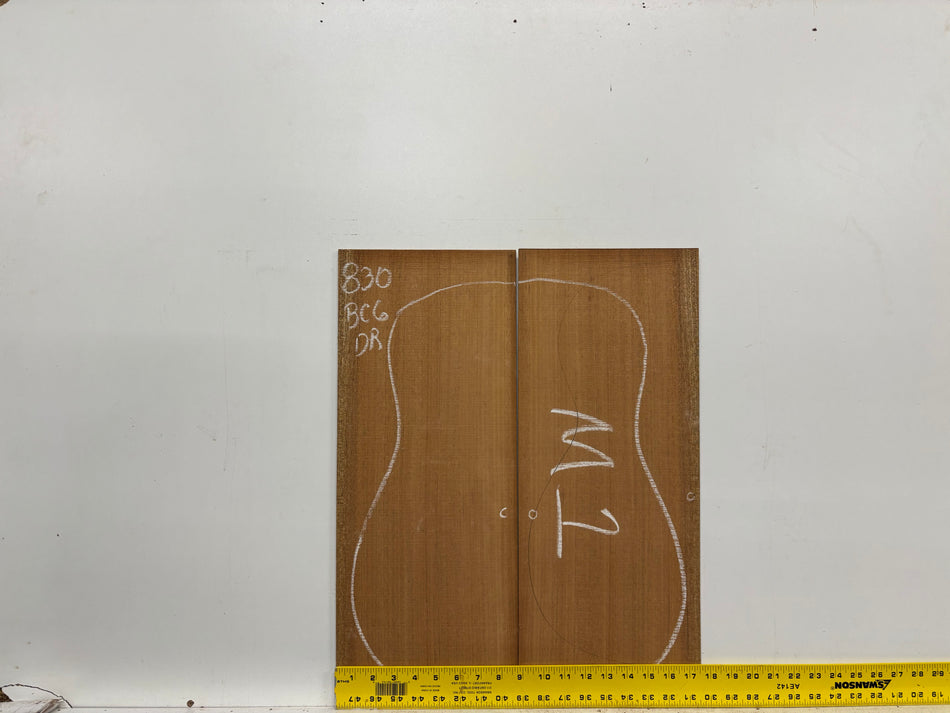 Mahogany Dreadnought Guitar Back & Side Set- BC Grade #830