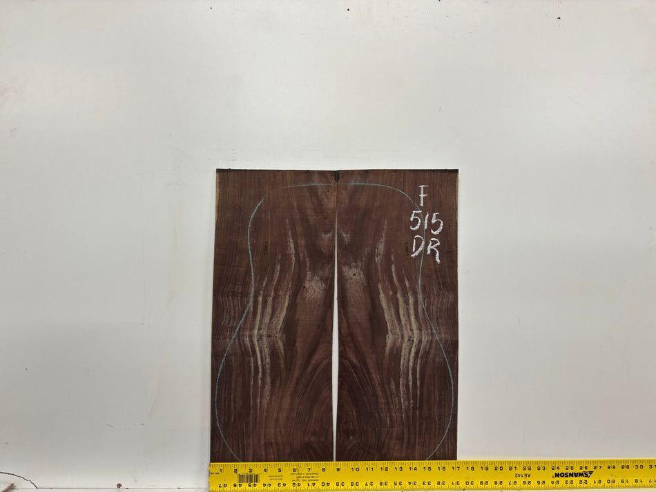 Juego de fondo y aros de guitarra de grado AAAA Dreadnought de palisandro de la India Oriental #61 