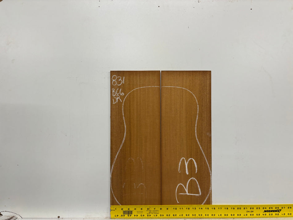 Mahogany Dreadnought Guitar Back & Side Set- BC Grade #831