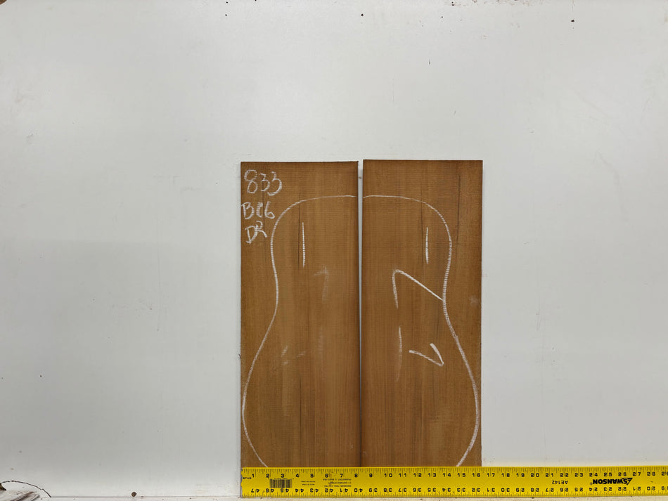 Mahogany Dreadnought Guitar Back & Side Set- BC Grade #833