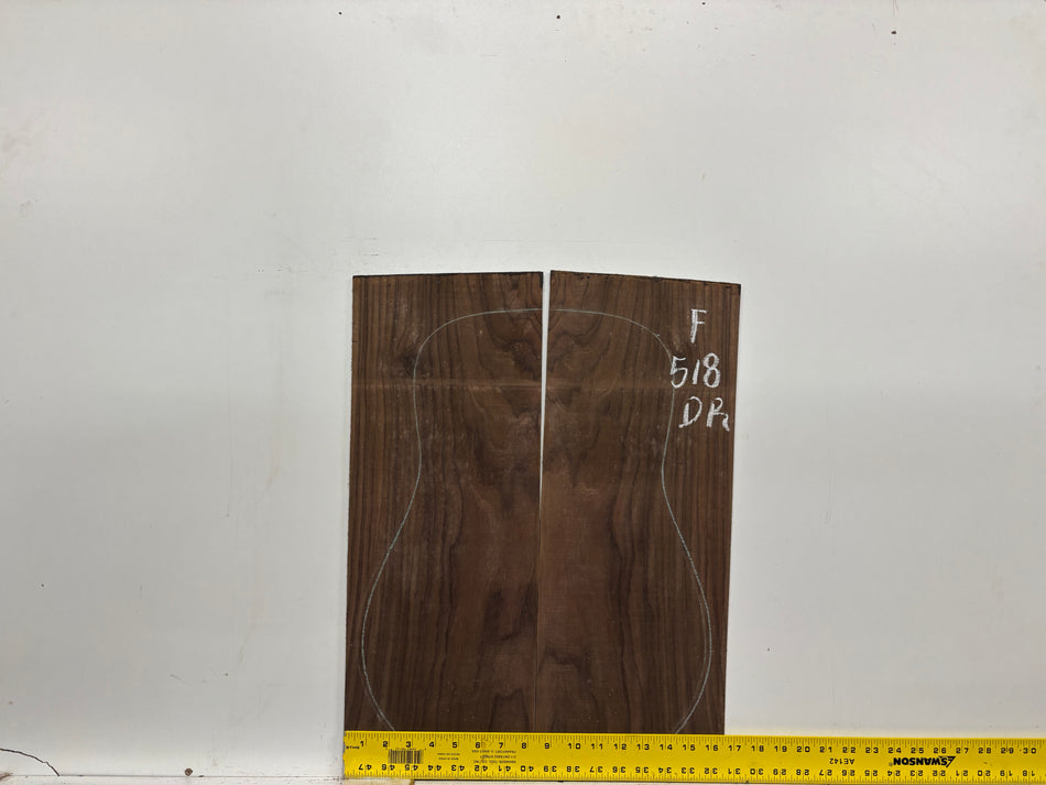 Juego de fondo y aros de guitarra de grado AAAA Dreadnought de palisandro de la India Oriental #61 