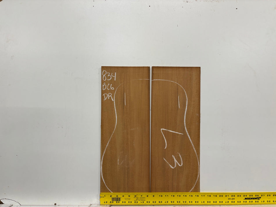 Mahogany Dreadnought Guitar Back & Side Set- BC Grade #834