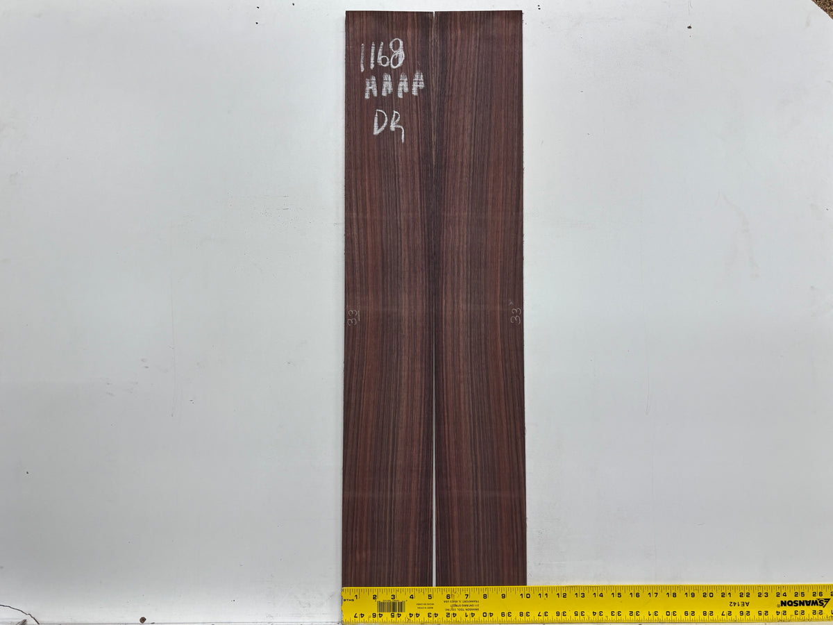 East Indian Rosewood Dreadnought AAAA Grade Guitar Back & Side Set #1168 - Exotic Wood Zone