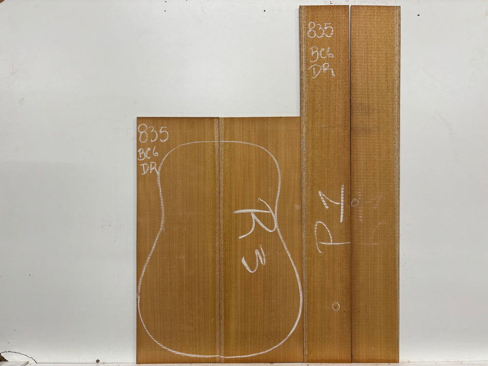 Mahogany Dreadnought Guitar Back & Side Set- BC Grade #835