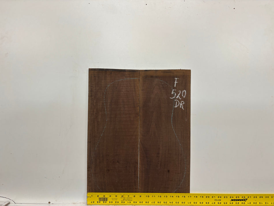 Juego de fondo y aros de guitarra de grado AAAA Dreadnought de palisandro de la India Oriental #61 