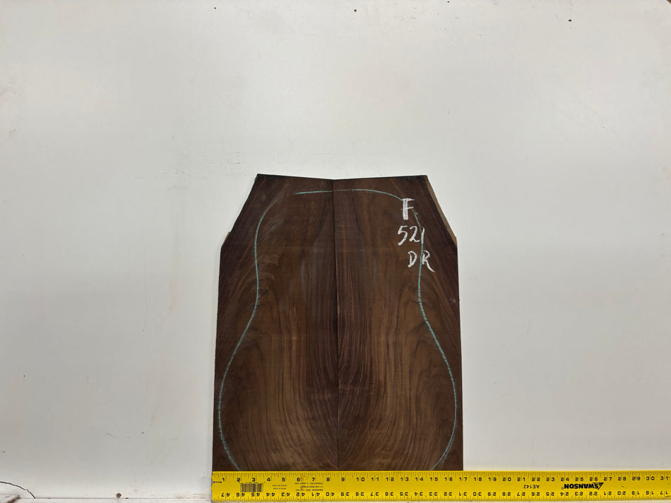 Juego de fondo y aros de guitarra de grado AAAA Dreadnought de palisandro de la India Oriental #61 