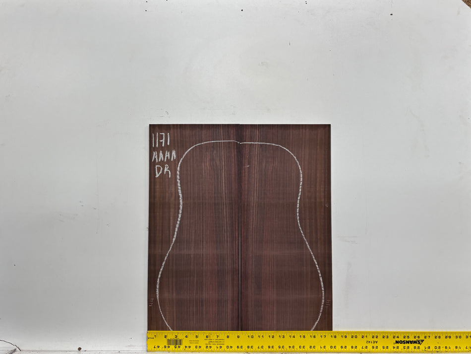 East Indian Rosewood Dreadnought AAAA Grade Guitar Back & Side Set #1171 - Exotic Wood Zone