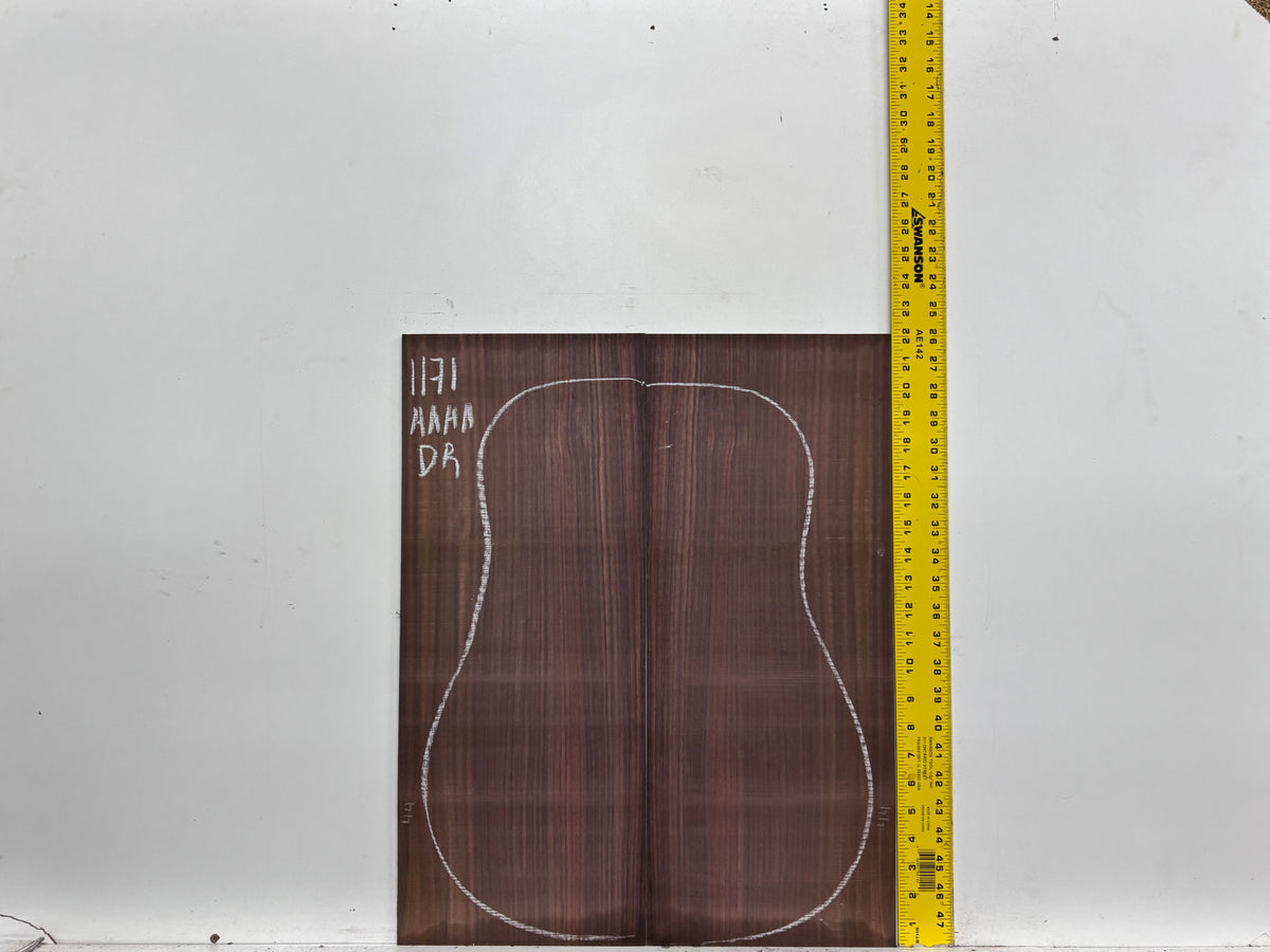 East Indian Rosewood Dreadnought AAAA Grade Guitar Back & Side Set #1171 - Exotic Wood Zone