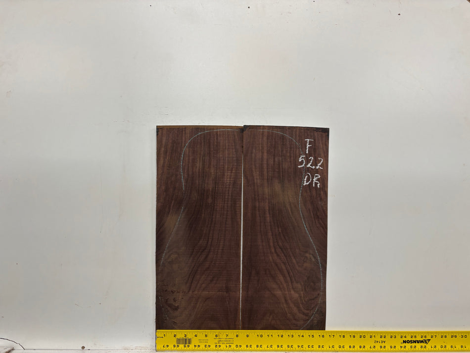 Juego de fondo y aros de guitarra de grado AAAA Dreadnought de palisandro de la India Oriental #61 