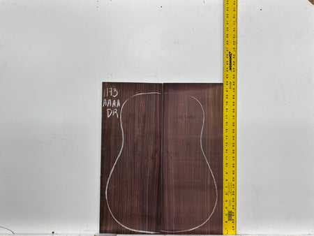 East Indian Rosewood Dreadnought AAAA Grade Guitar Back & Side Set #1173 - Exotic Wood Zone