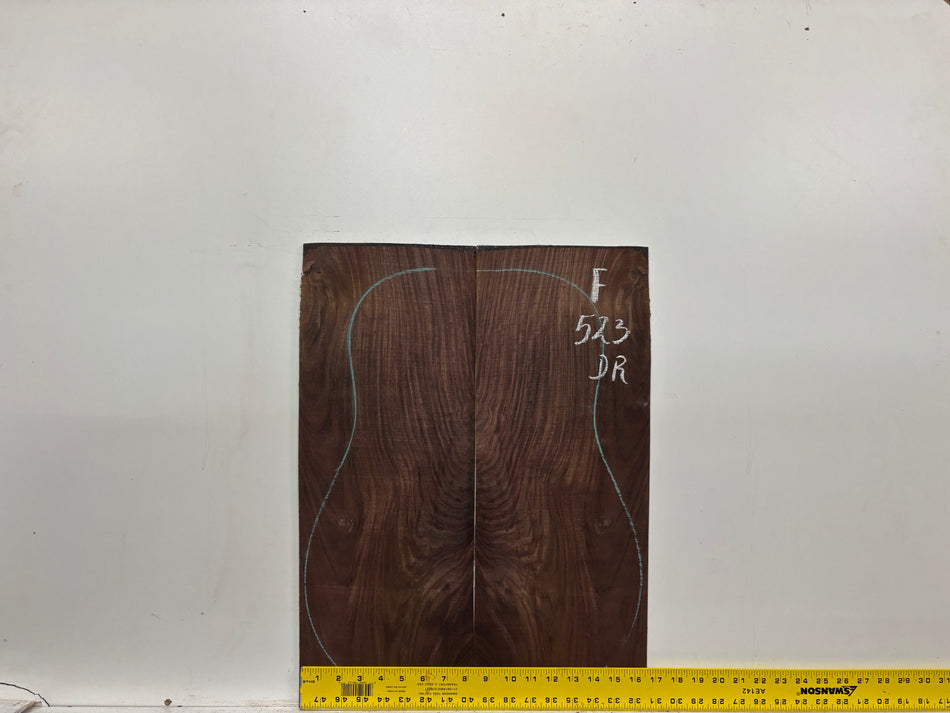 Juego de fondo y aros de guitarra de grado AAAA Dreadnought de palisandro de la India Oriental #61 