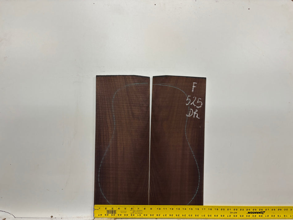 Juego de fondo y aros de guitarra de grado AAAA Dreadnought de palisandro de la India Oriental #61 