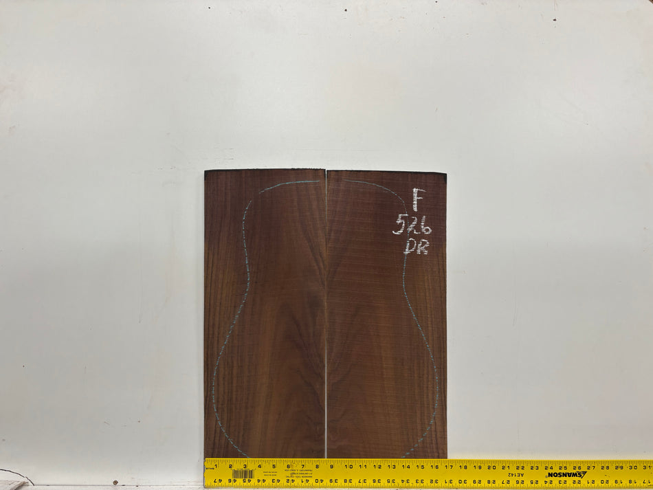 Juego de fondo y aros de guitarra de grado AAAA Dreadnought de palisandro de la India Oriental #61 