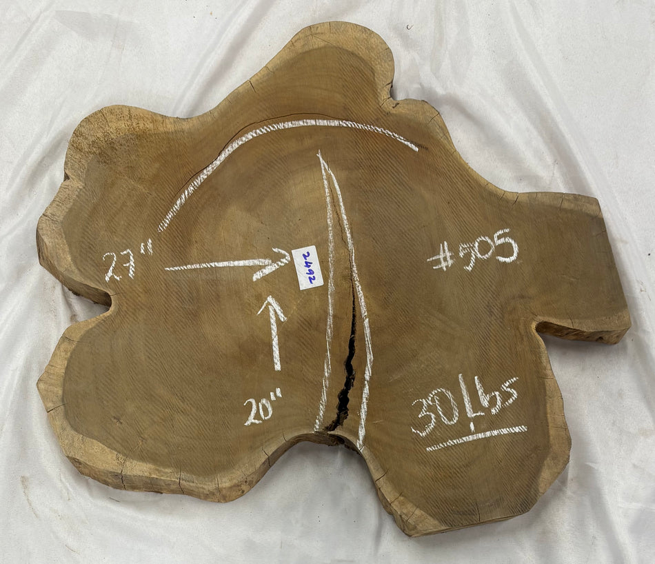 Wild Jack Live Edge Slab/Cookies - 27" x 20" x 2-1/4" #505