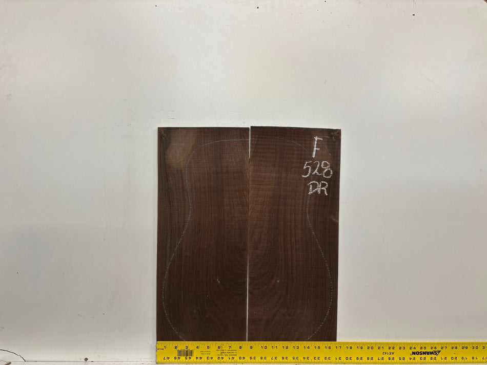 Juego de fondo y aros de guitarra de grado AAAA Dreadnought de palisandro de la India Oriental #61 