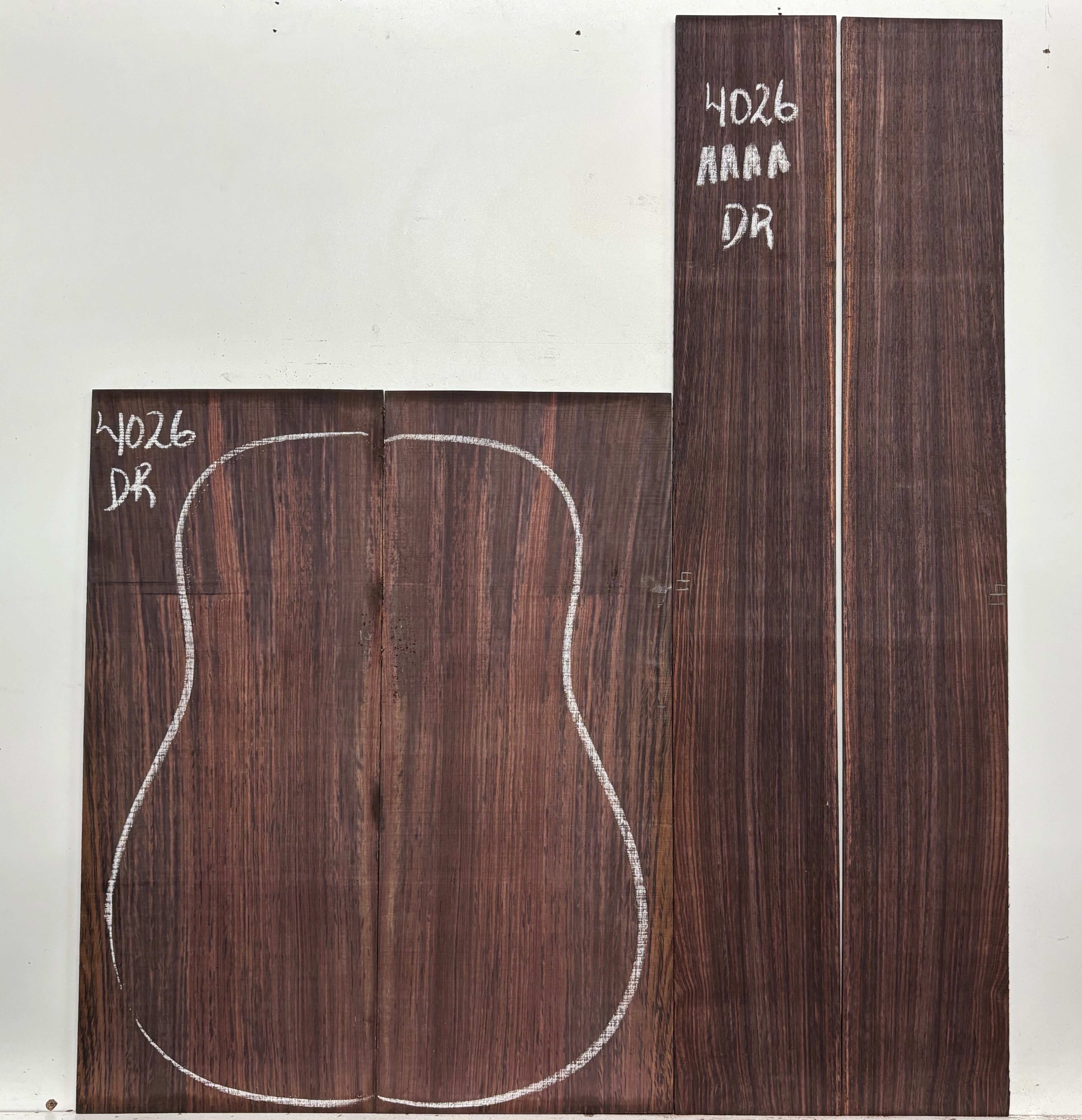 Royal Indian Rosewood Dreadnought Guitar Back & Side Set #4026 - Exotic Wood Zone
