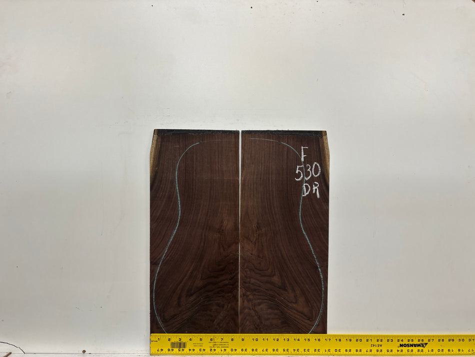 Juego de fondo y aros de guitarra de grado AAAA Dreadnought de palisandro de la India Oriental #61 