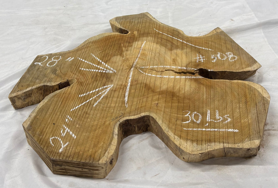 Wild Jack Live Edge Slab/Cookies - 28" x 24" x 2-1/4" #508