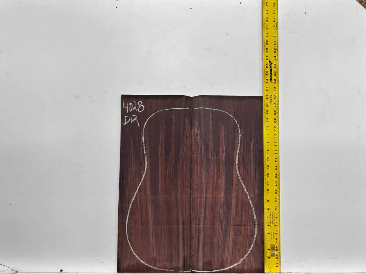 Royal Indian Rosewood Dreadnought Guitar Back & Side Set #4028 - Exotic Wood Zone