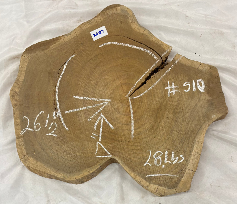 Wild Jack Live Edge Slab/Cookies - 26-1/2" x 17" x 2-1/2" #510