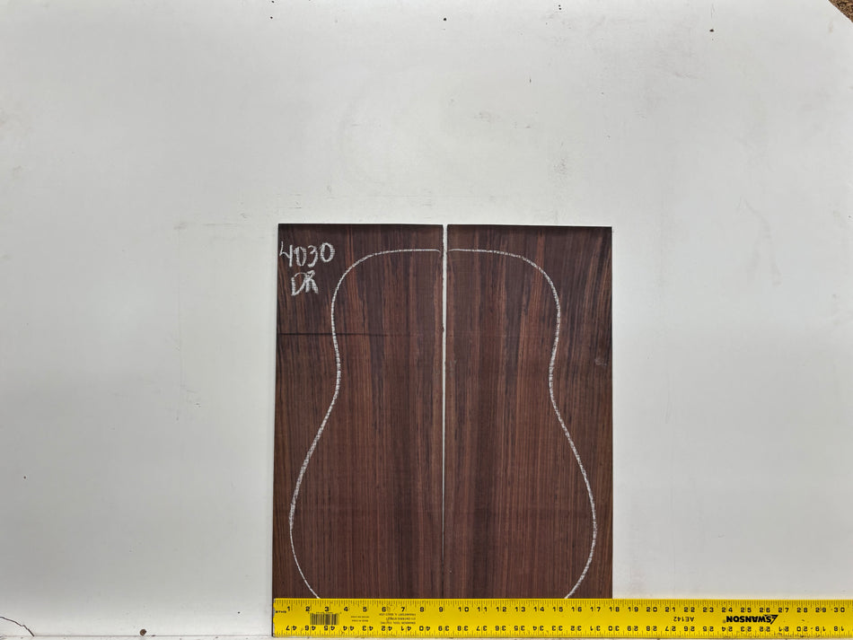 Royal Indian Rosewood Dreadnought Guitar Back & Side Set #4030 - Exotic Wood Zone