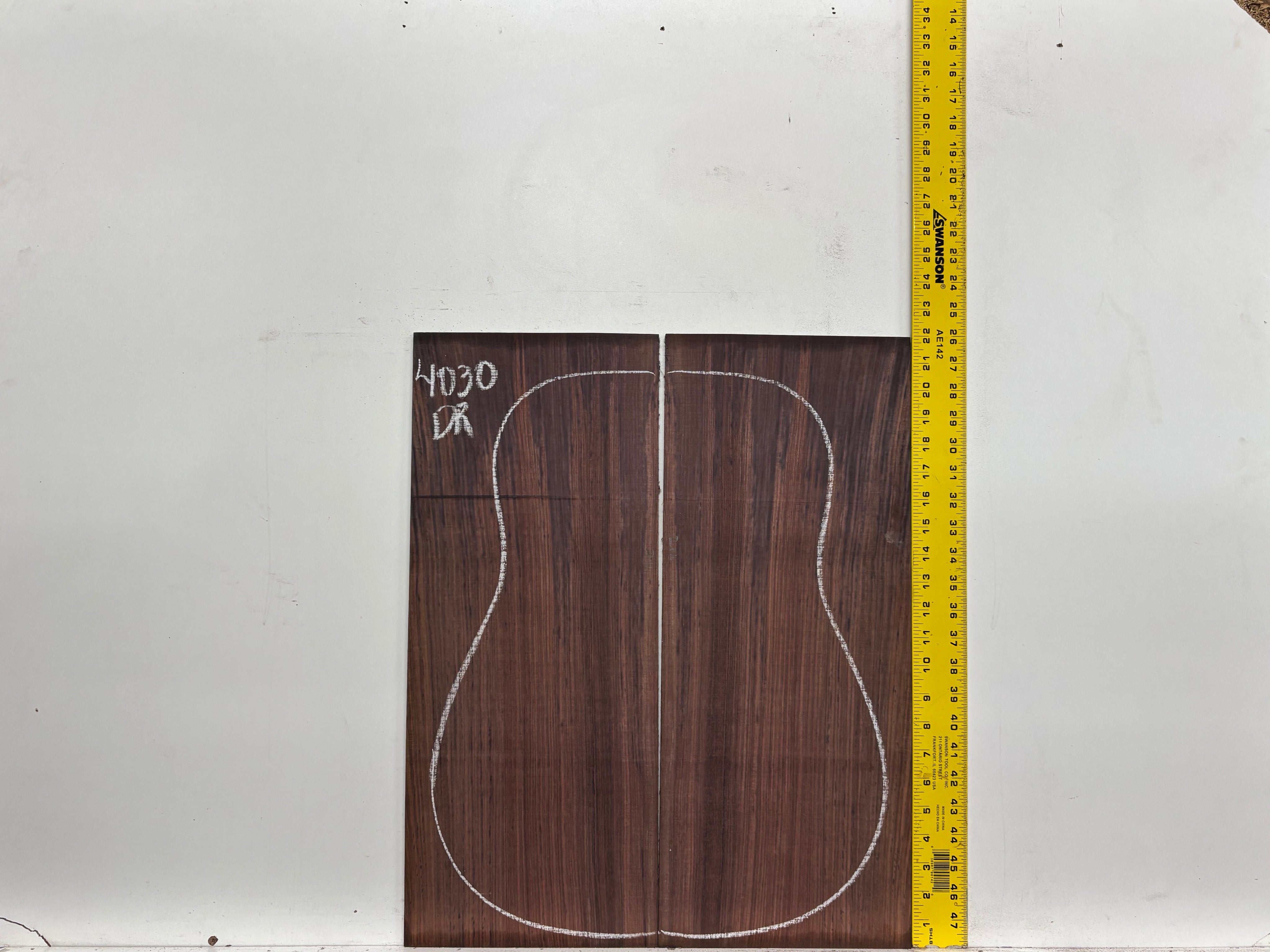 Royal Indian Rosewood Dreadnought Guitar Back & Side Set #4030 - Exotic Wood Zone