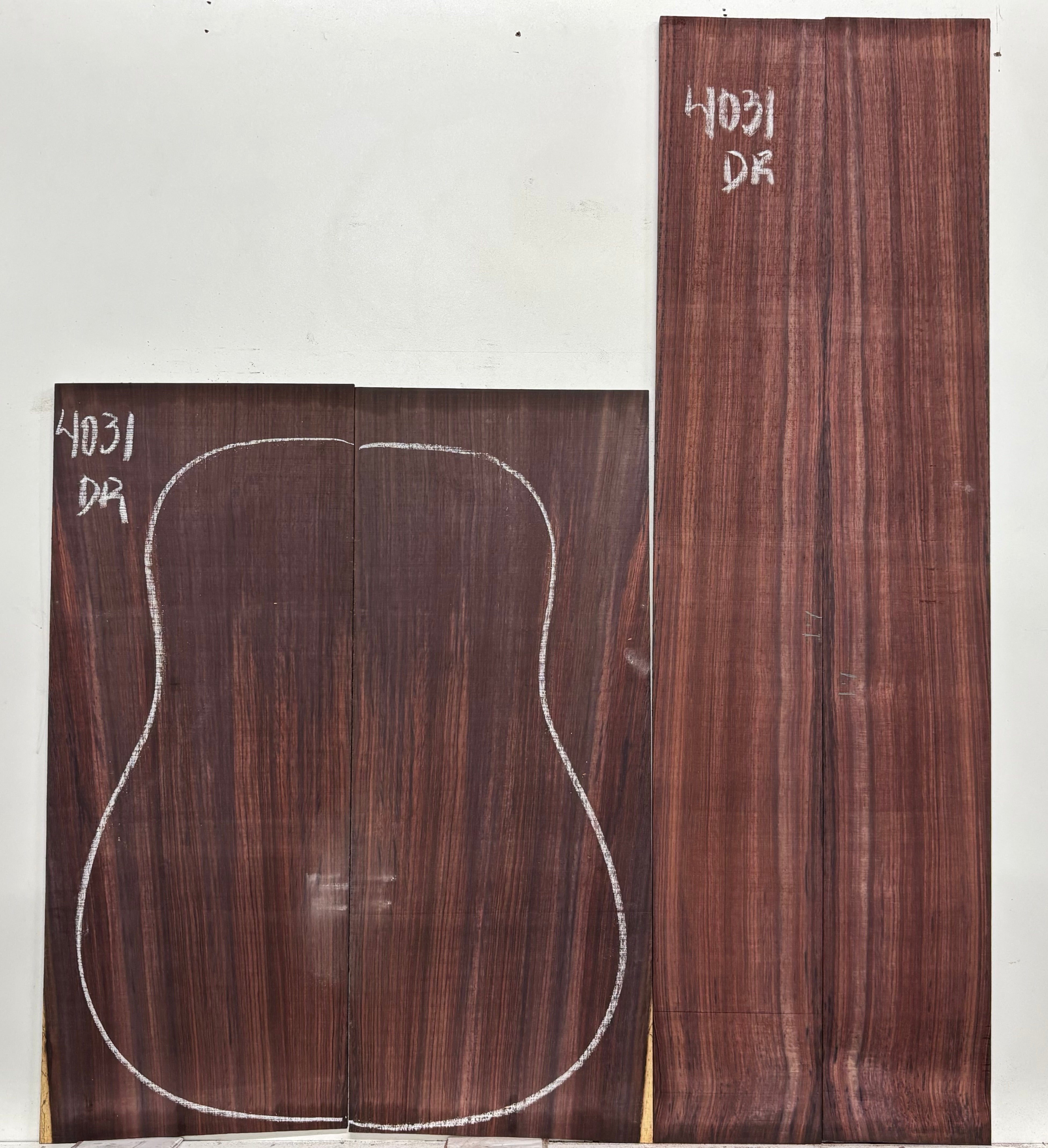 Royal Indian Rosewood Dreadnought Guitar Back & Side Set #4031 - Exotic Wood Zone