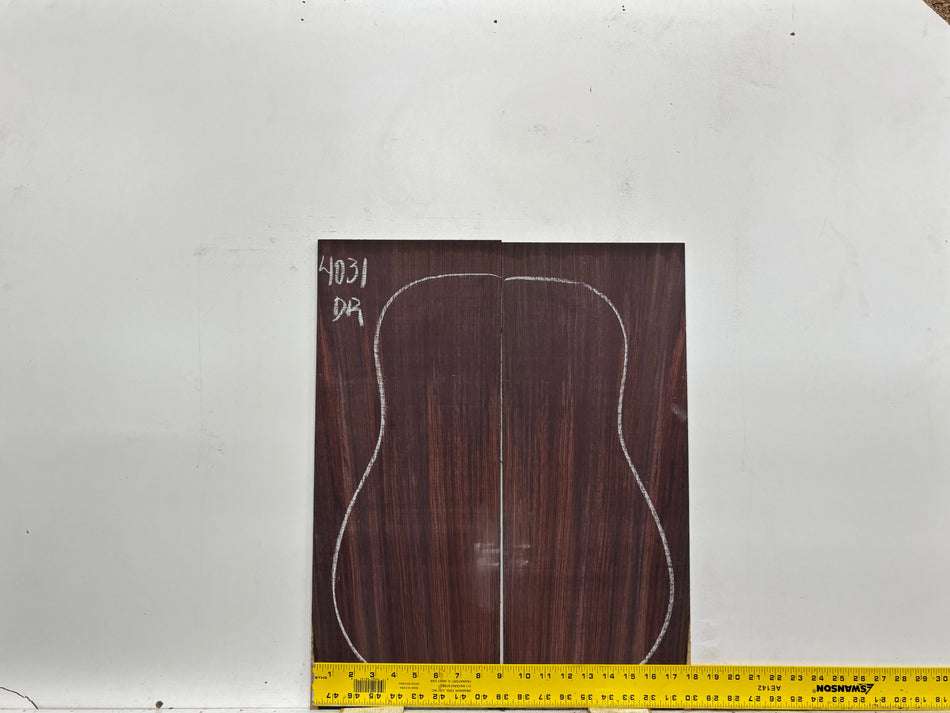 Royal Indian Rosewood Dreadnought Guitar Back & Side Set #4031 - Exotic Wood Zone