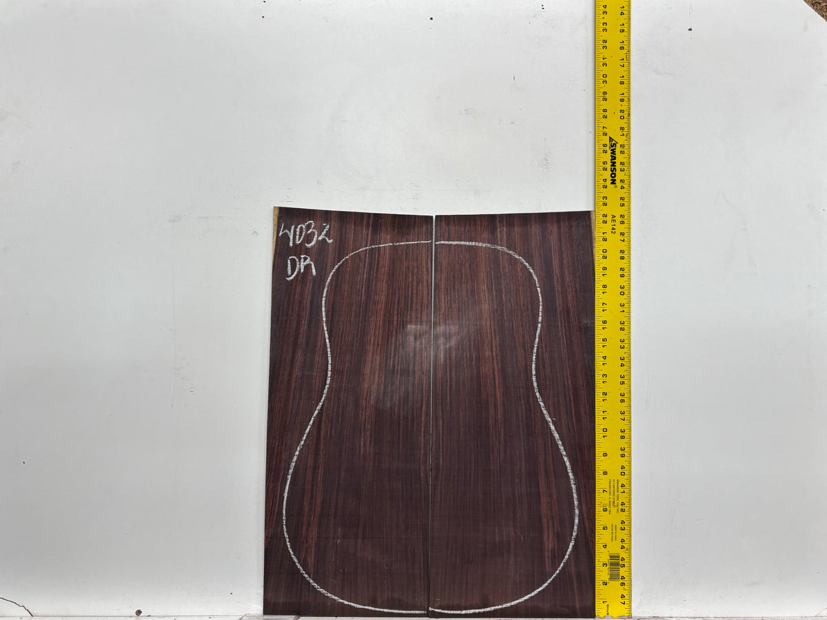Royal Indian Rosewood Dreadnought Guitar Back & Side Set #4032 - Exotic Wood Zone