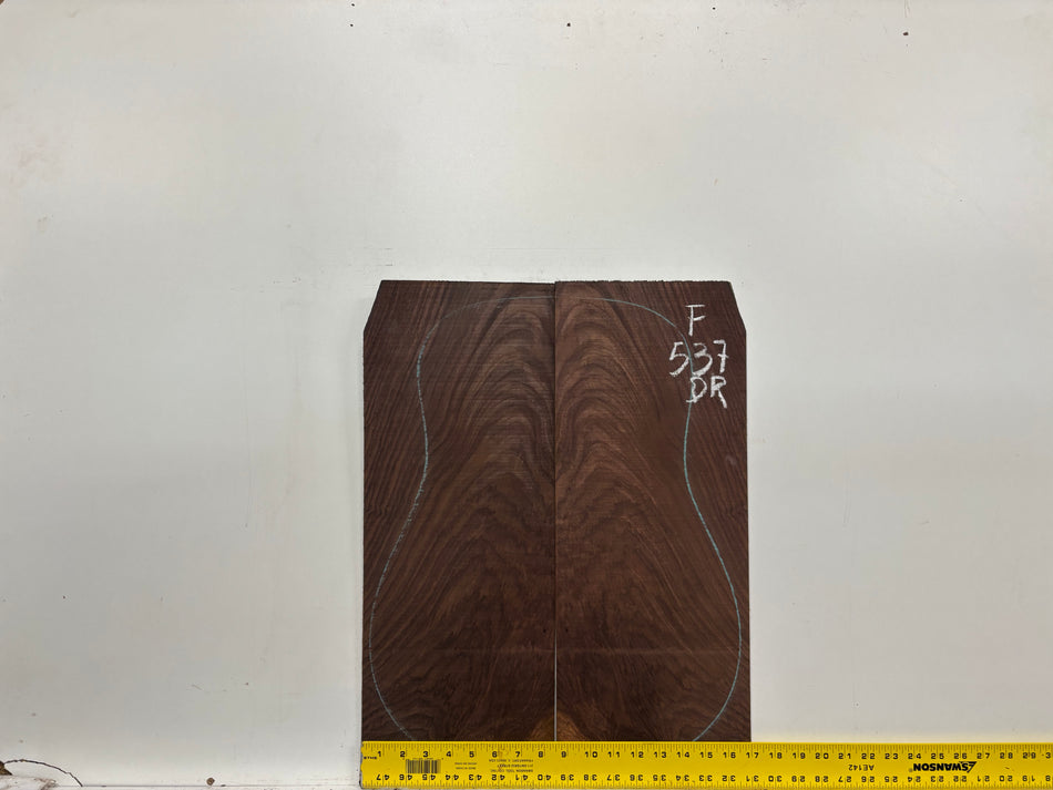 Juego de fondo y aros de guitarra de grado AAAA Dreadnought de palisandro de la India Oriental #61 