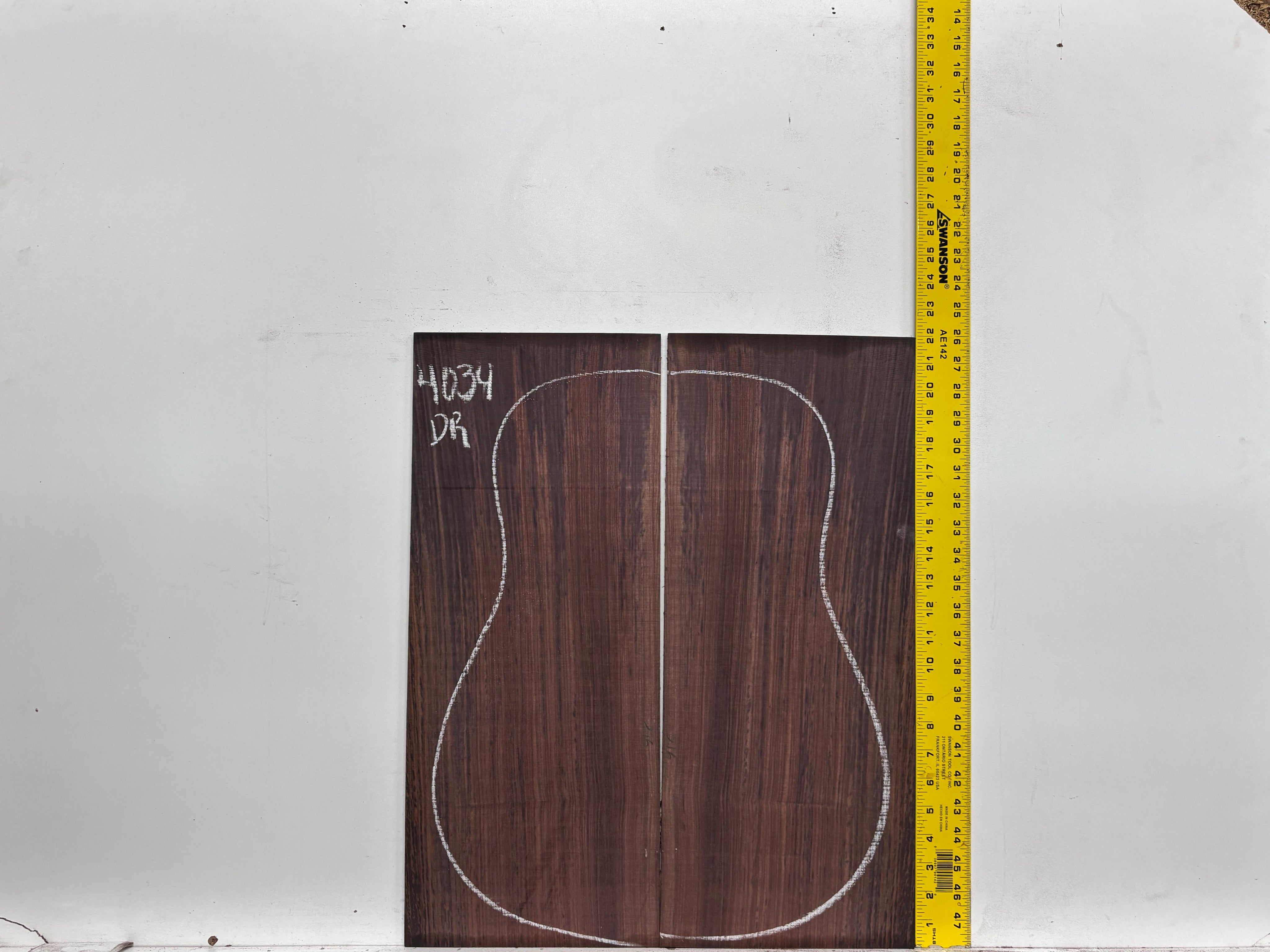 Royal Indian Rosewood Dreadnought Guitar Back & Side Set #4034 - Exotic Wood Zone
