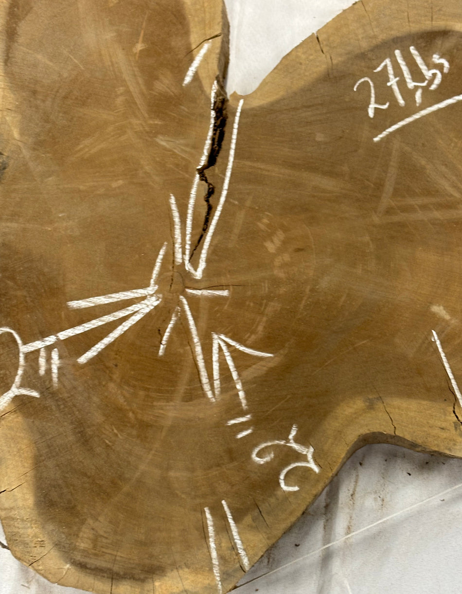 Wild Jack Live Edge Slab/Cookies - 32" x 22" x 2-1/4" #513