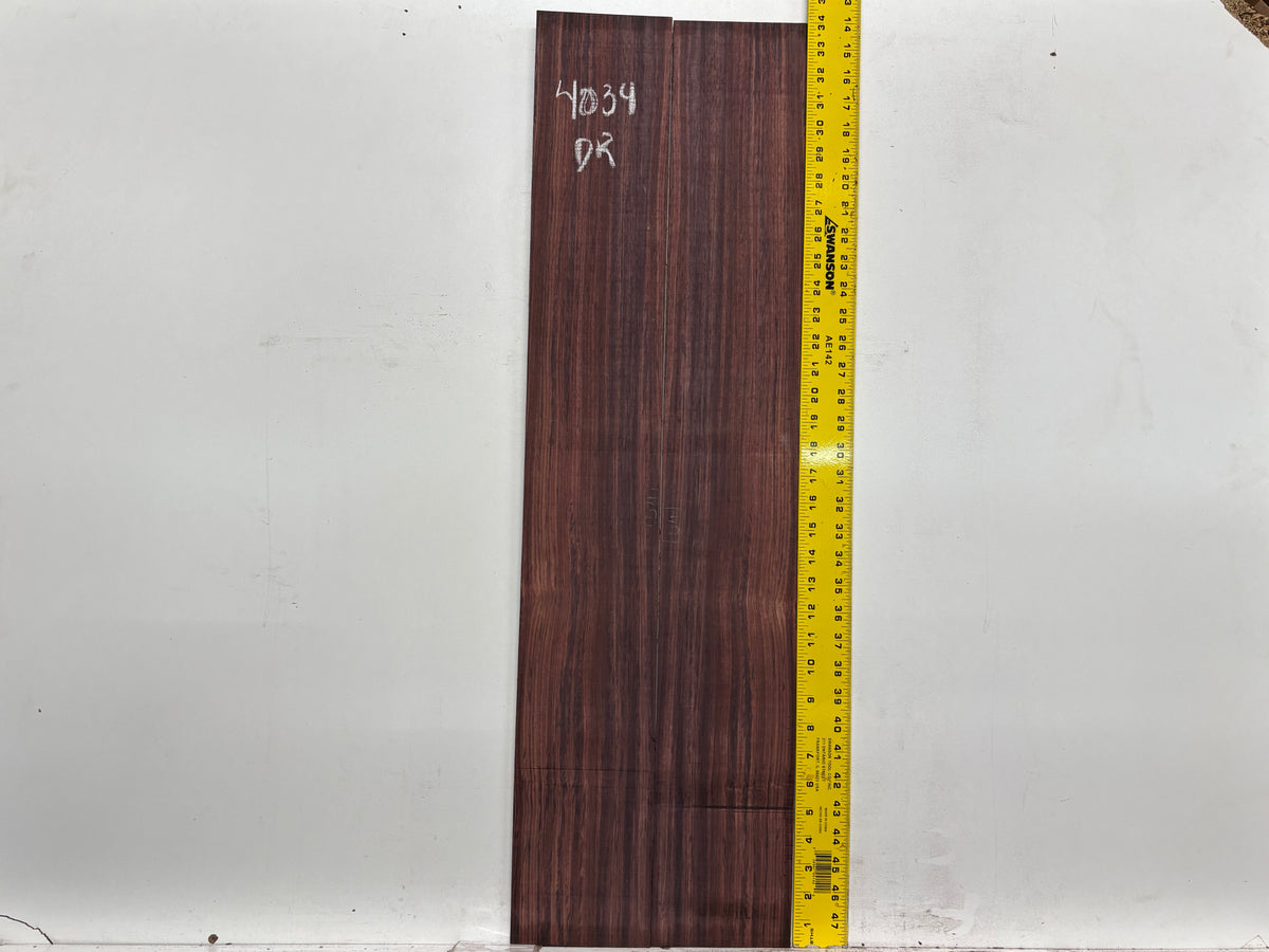 Royal Indian Rosewood Dreadnought Guitar Back & Side Set #4034 - Exotic Wood Zone